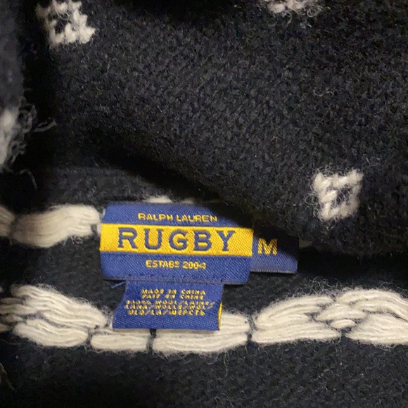 Vintage Ralph Lauren Rugby and Shawl Collar sweater - Picture 2 of 12